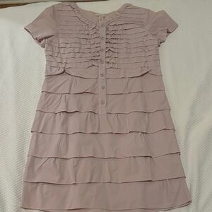 J crew Pink Ruffled Dress